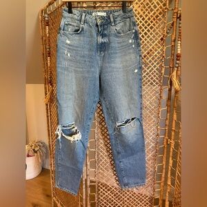 Zara jeans distressed